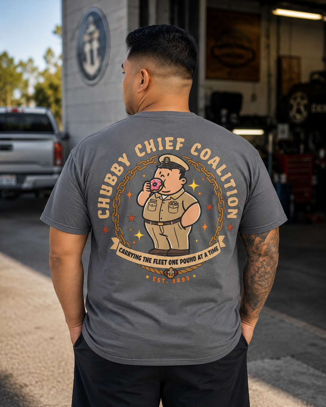 Chubby Chiefs Coalition — Carrying the Fleet One Pound at a Time | T-Shirt