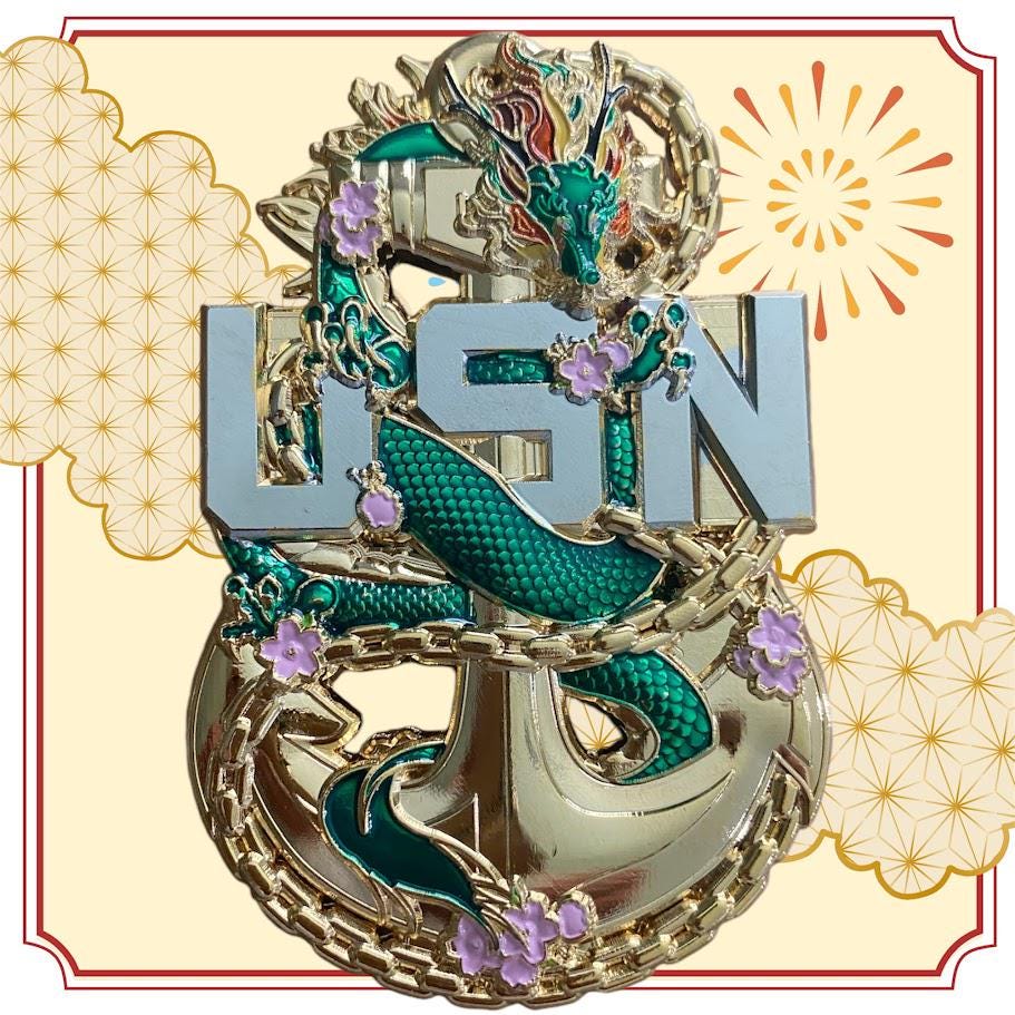 US Navy Chief “Year Of the Dragon” | Challenge Coin | Navy Edition