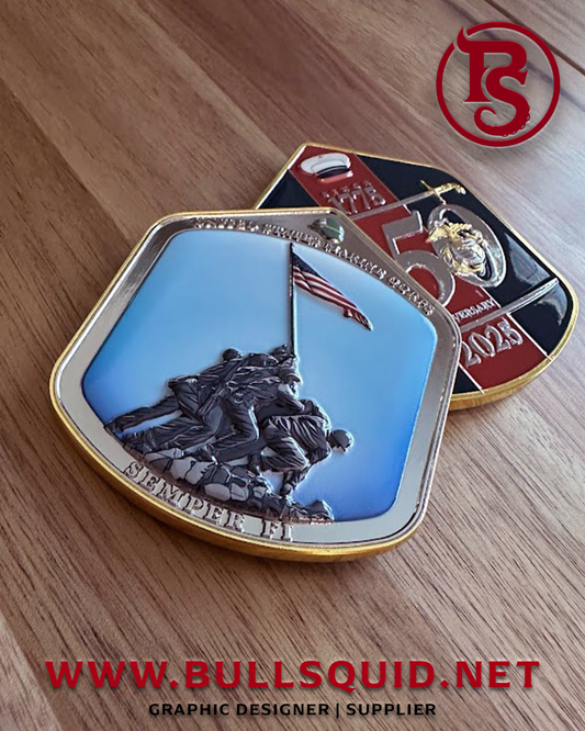 USMC 250th Anniversary (Mural) | Challenge Coin | USMC Edition