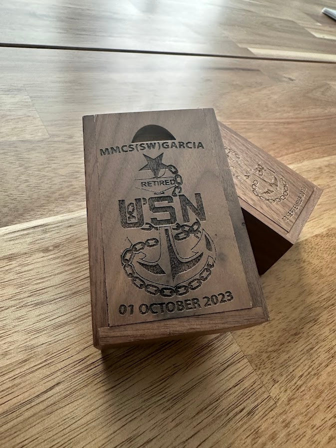 U.S. Navy Chief Petty Officer Anchors Keepsake Box