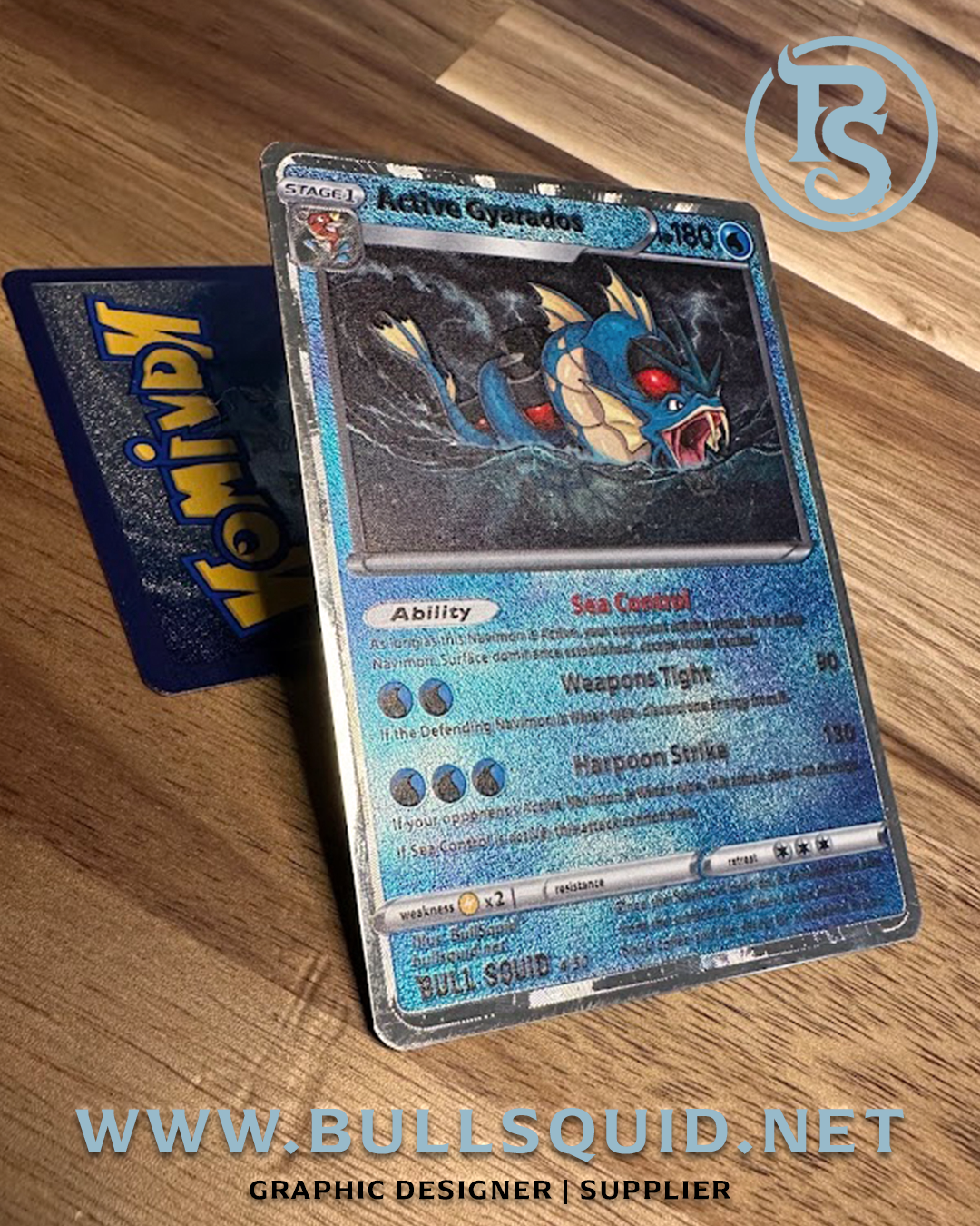Navimon “Active Gyarados” Card – 4 of 50 – Exclusive Navy Series