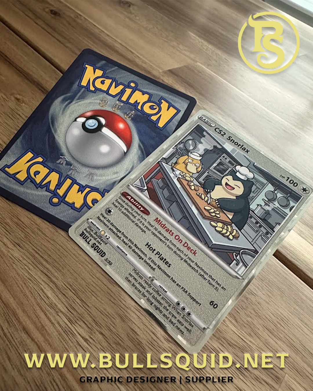 Limited Edition Navimon “CS2 Snorlax” – Card 5 of 50 – Exclusive Navy Series