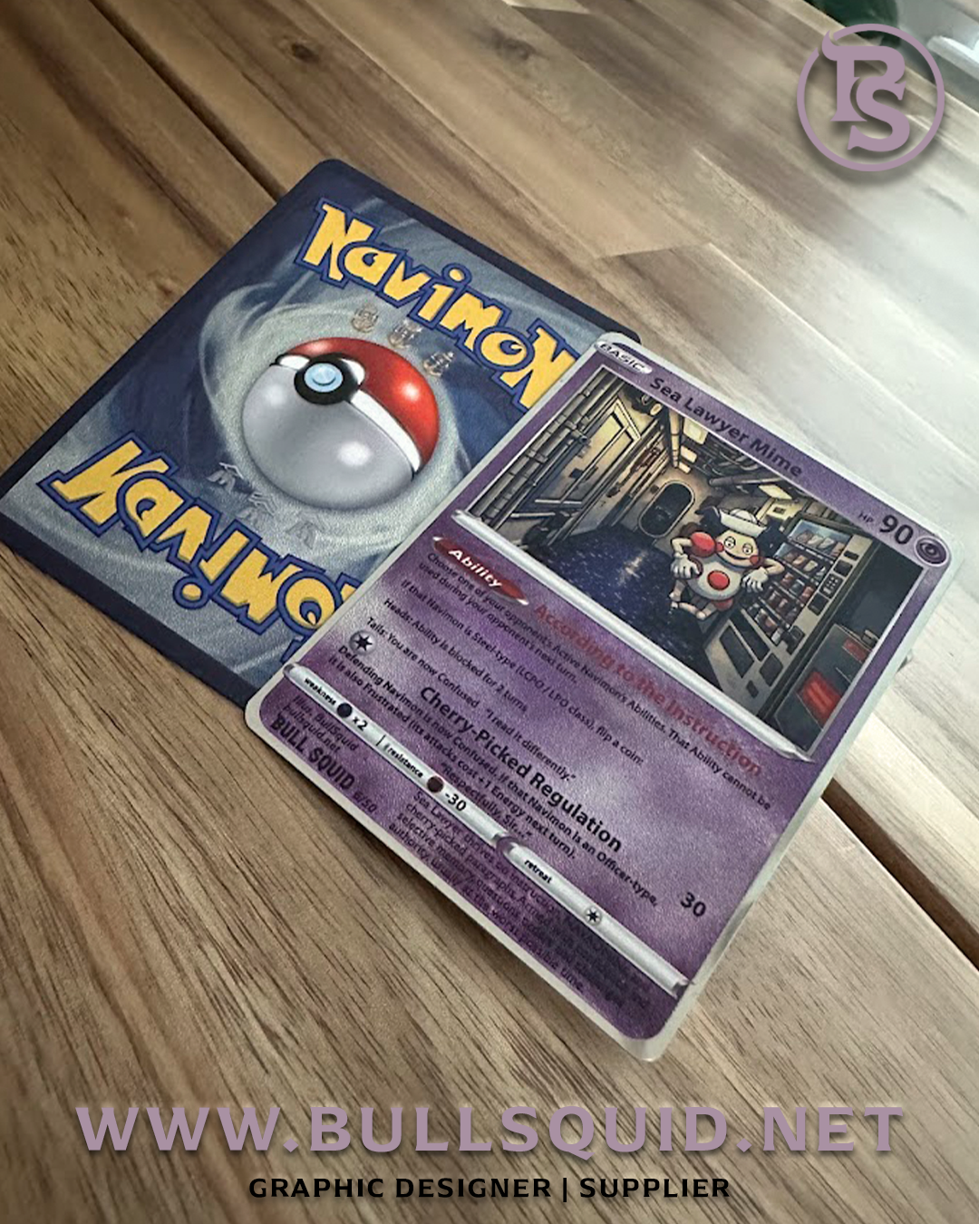 Limited Edition Navimon “Sea Lawyer Mime” – Card 6 of 50 – Exclusive Navy Series