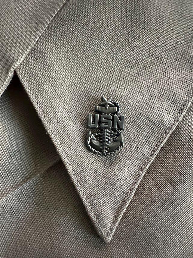 Navy Chief "Backbone" Anchor Collar Devices and Cover Pins Set (CPO/SCPO/MCPO)