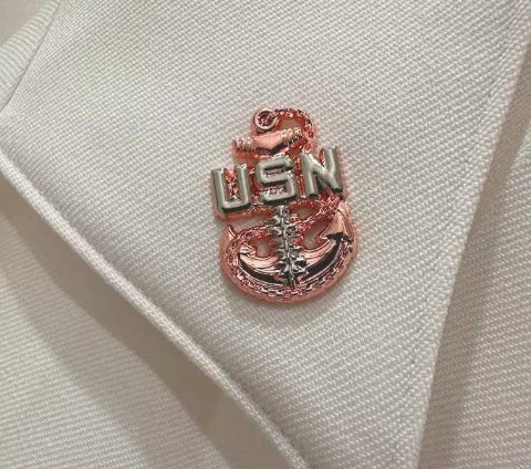 US Navy Chief "Backbone" Anchor (CPO/SCPO/MCPO) | Collar Devices + Cover Pins Set | Navy Edition