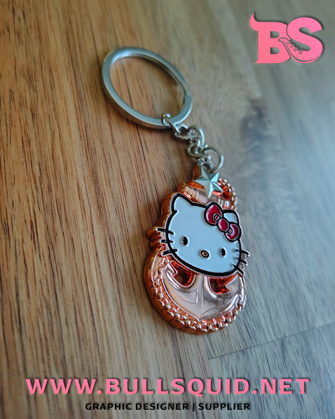 US Navy Keychain | Rose Gold Chief Anchor Key Ring | Navy Collectible