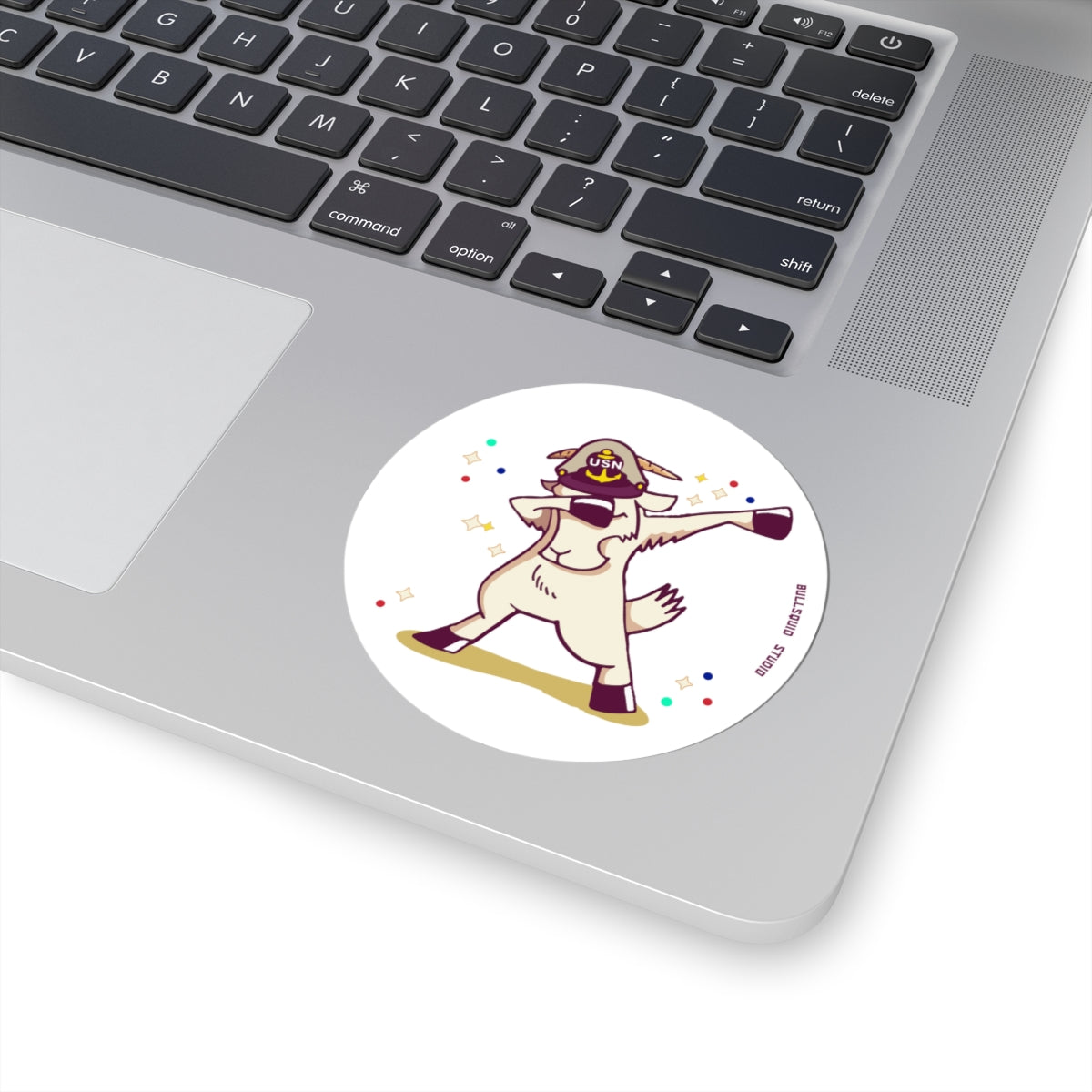 US Navy Chief Dabbing Goat — Sticker  Kiss-Cut Decal