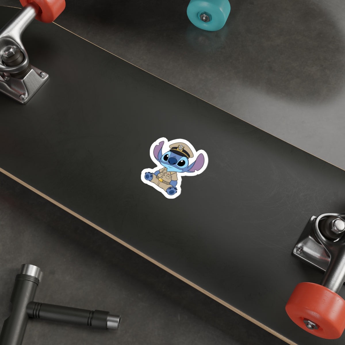 Cute Cartoon Divo Ensign | Die-Cut Sticker  Navy Uniform Laptop Decal