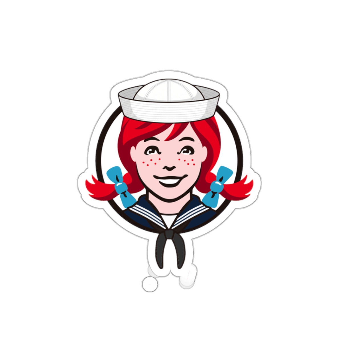 Boat Boo Sailor Girl | Circle | Sticker - Vinyl Decal