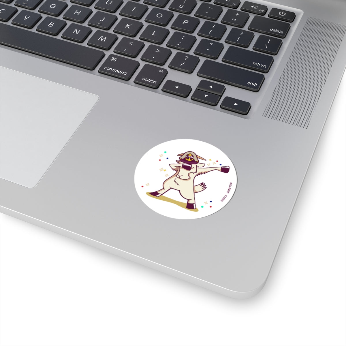 US Navy Chief Dabbing Goat — Sticker  Kiss-Cut Decal