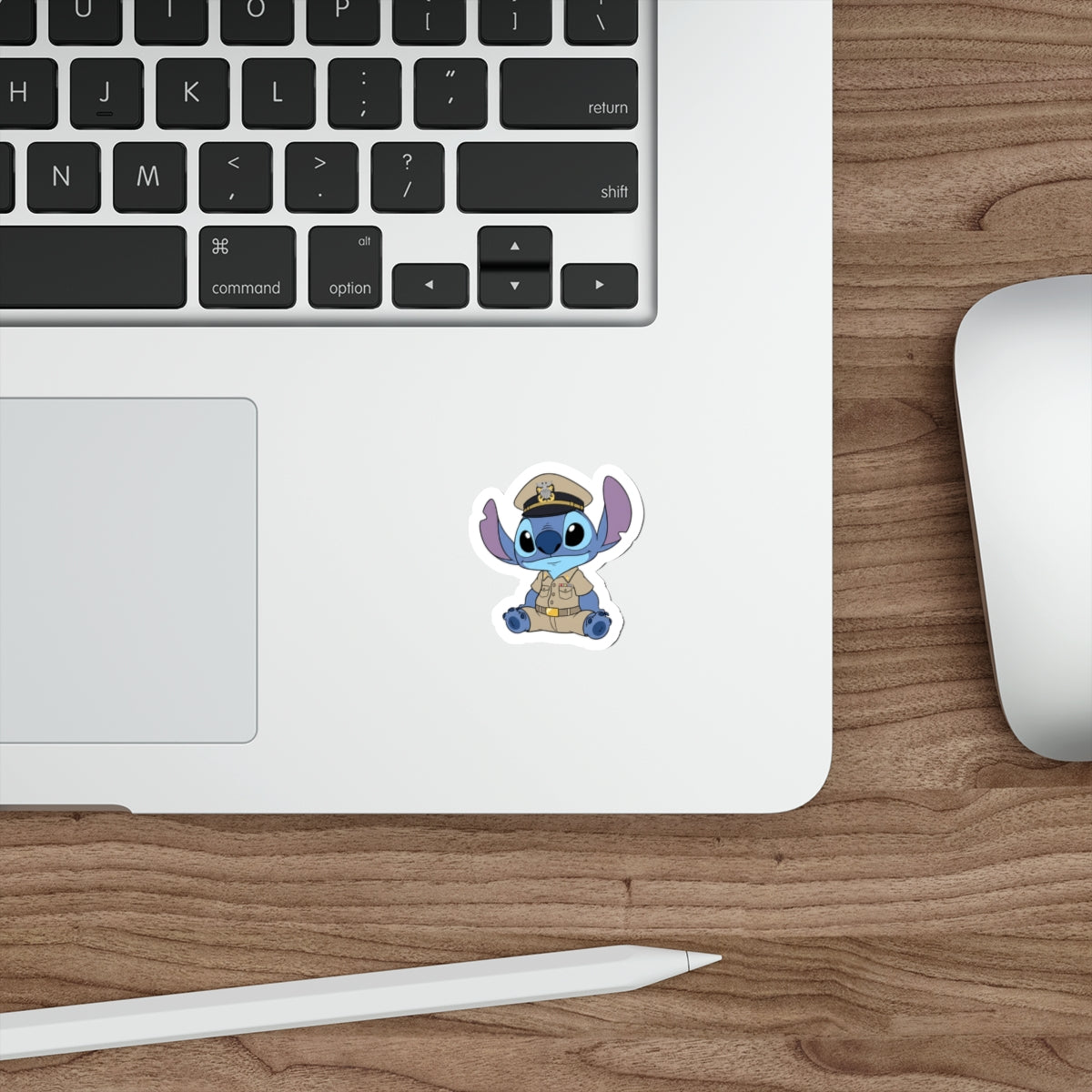 Cute Cartoon Divo Ensign | Die-Cut Sticker  Navy Uniform Laptop Decal