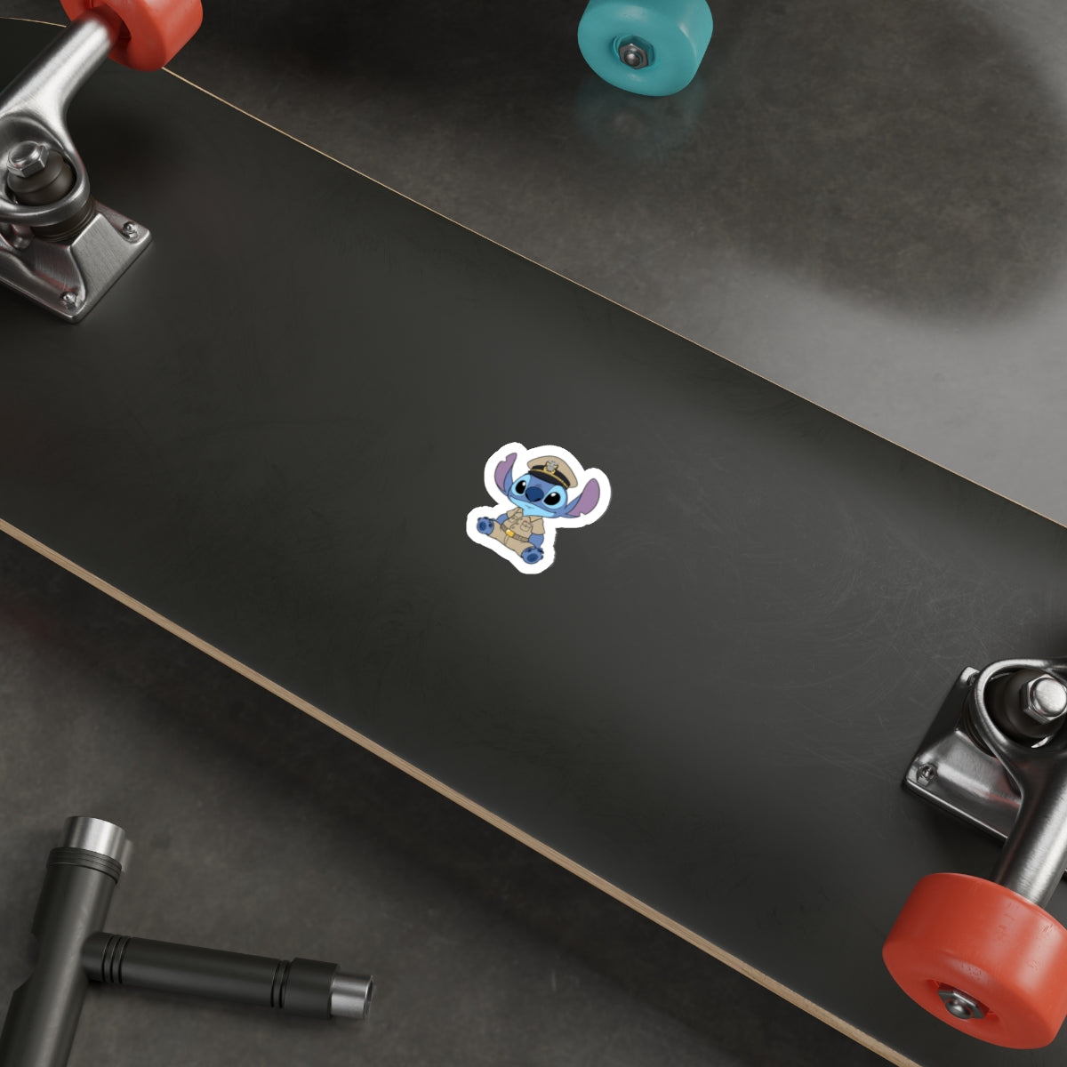 Cute Cartoon Divo Ensign | Die-Cut Sticker  Navy Uniform Laptop Decal