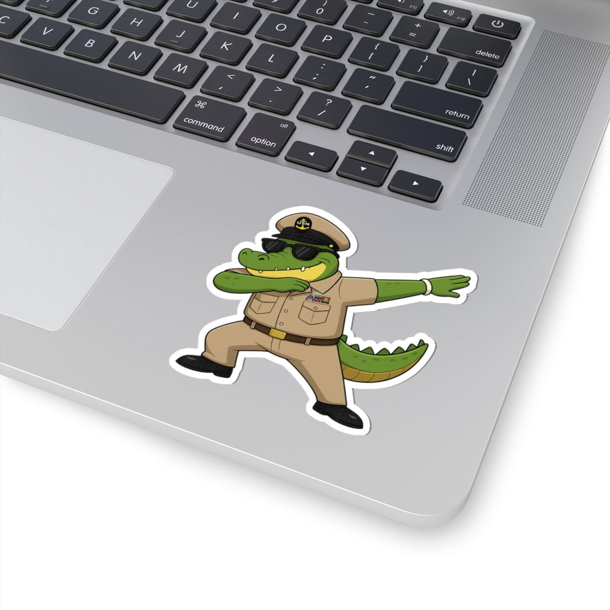 US Navy Chief Alligator Dabbing  — Sticker  Kiss-Cut Decal