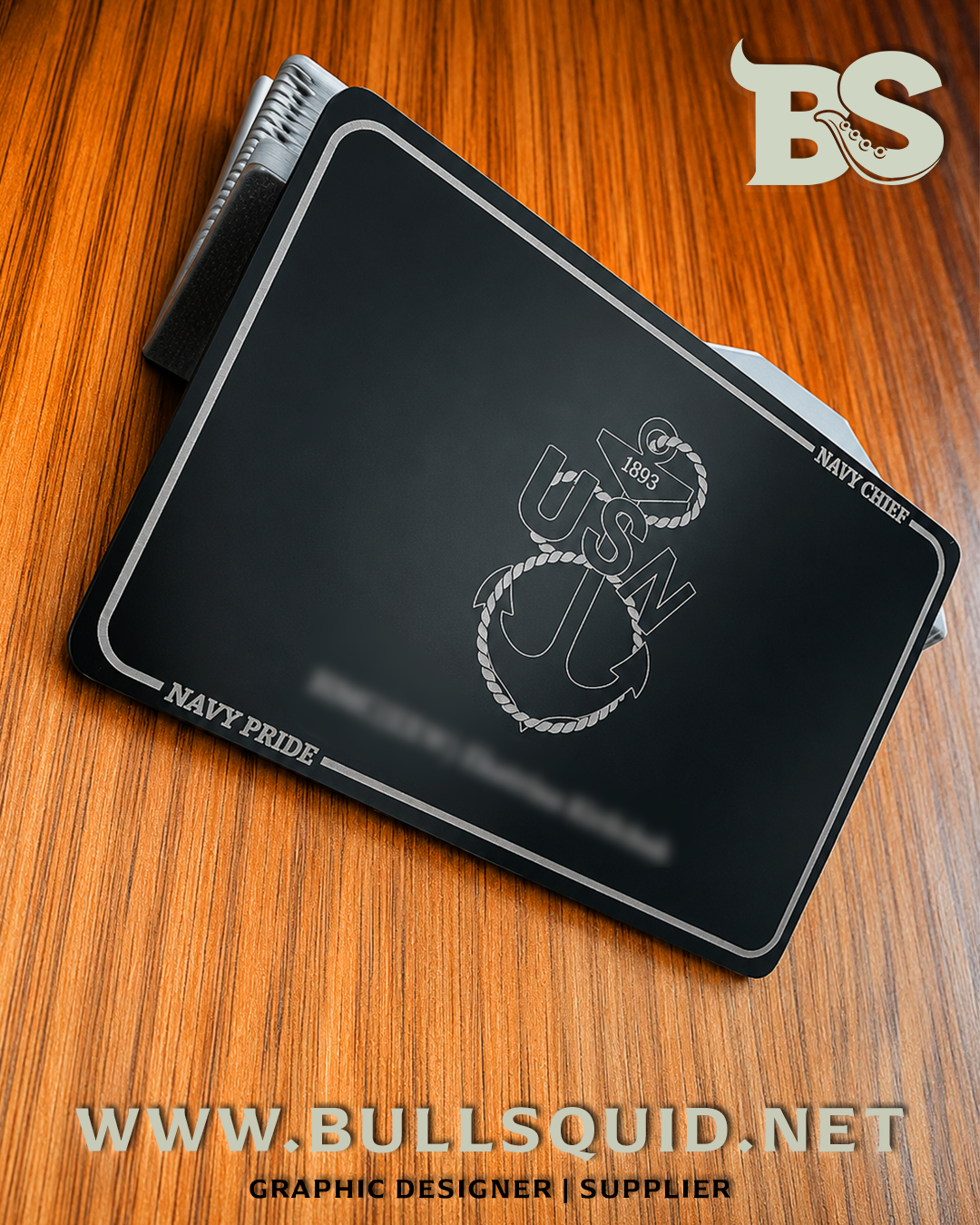 Personalized Brushed Stainless Steel Card