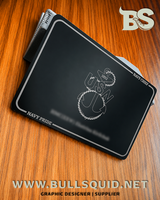 Personalized Card | Stainless Steel - Laser Engraved
