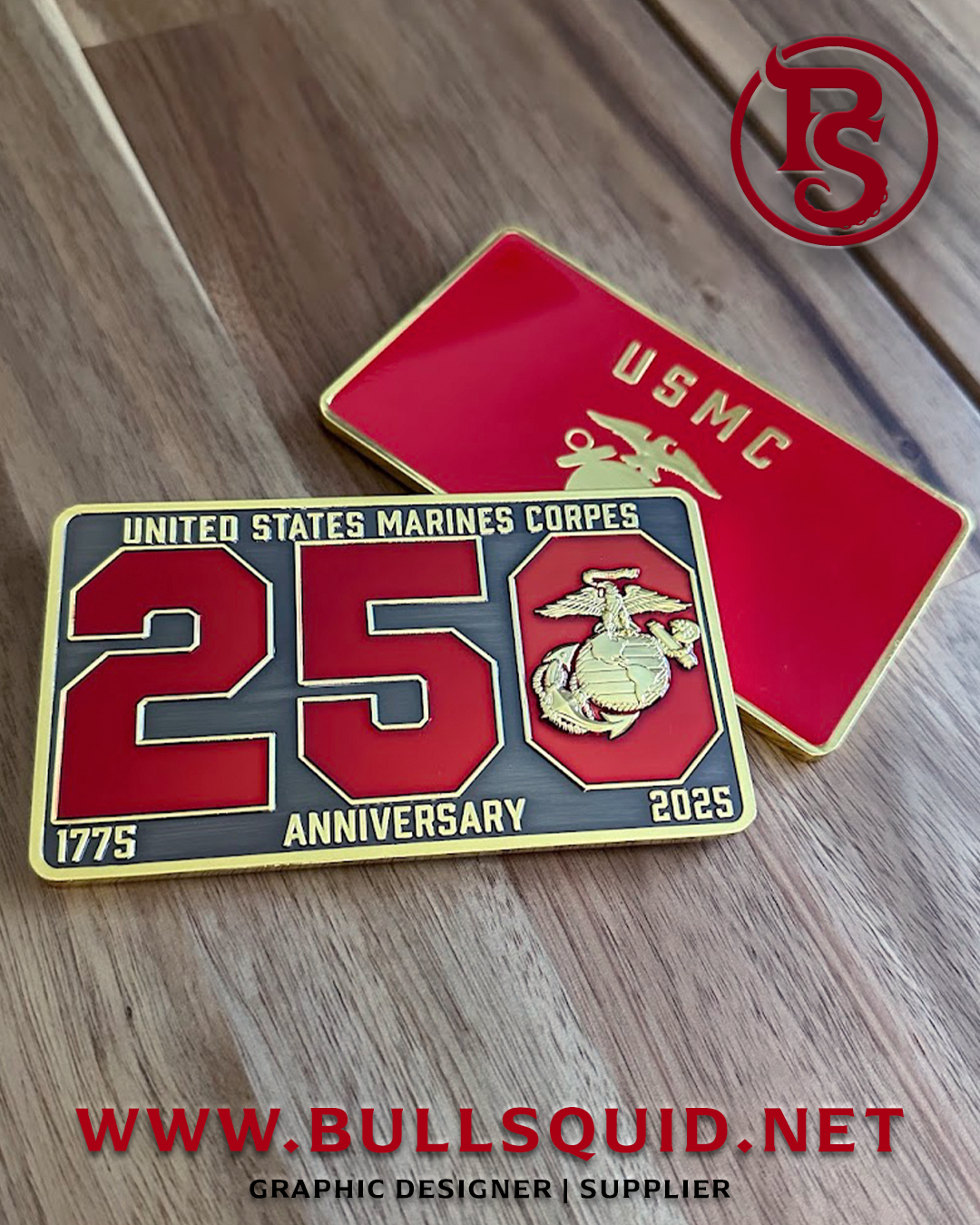 ERROR | USMC 250th Anniversary | Boot Camp Flag Coin Only