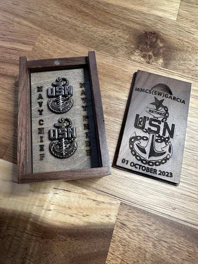 U.S. Navy Chief Petty Officer Anchors Keepsake Box