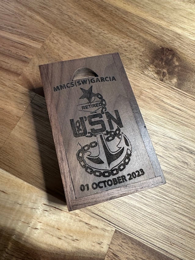 U.S. Navy Chief Petty Officer Anchors Keepsake Box