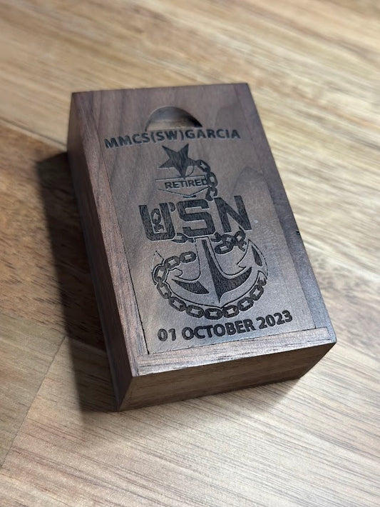 U.S. Navy Chief Petty Officer Anchors Keepsake Box