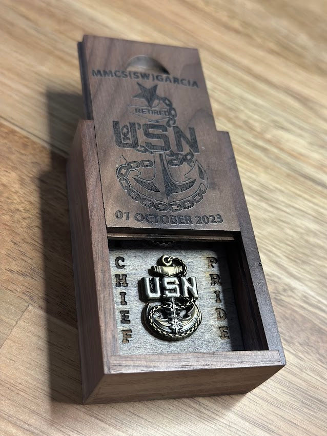 U.S. Navy Chief Petty Officer Anchors Keepsake Box