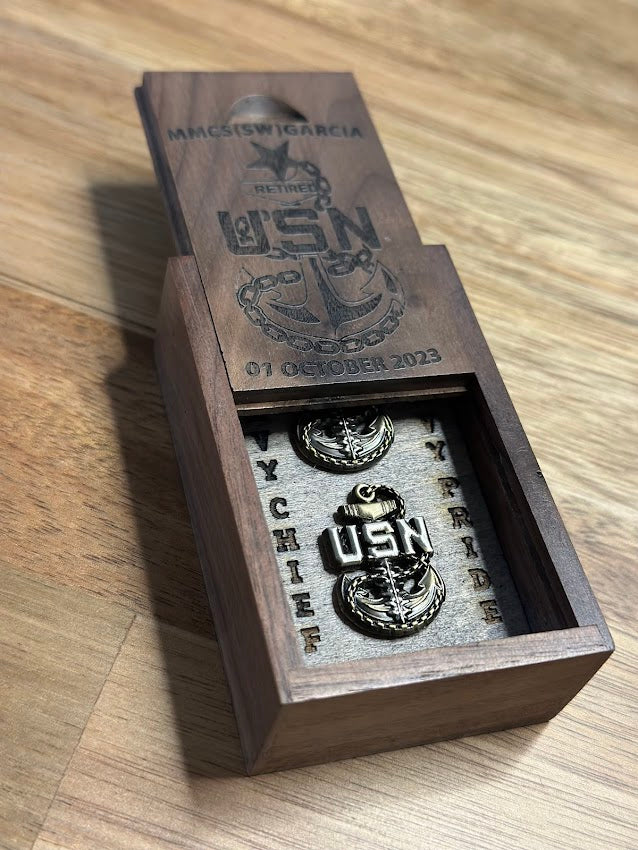U.S. Navy Chief Petty Officer Anchors Keepsake Box