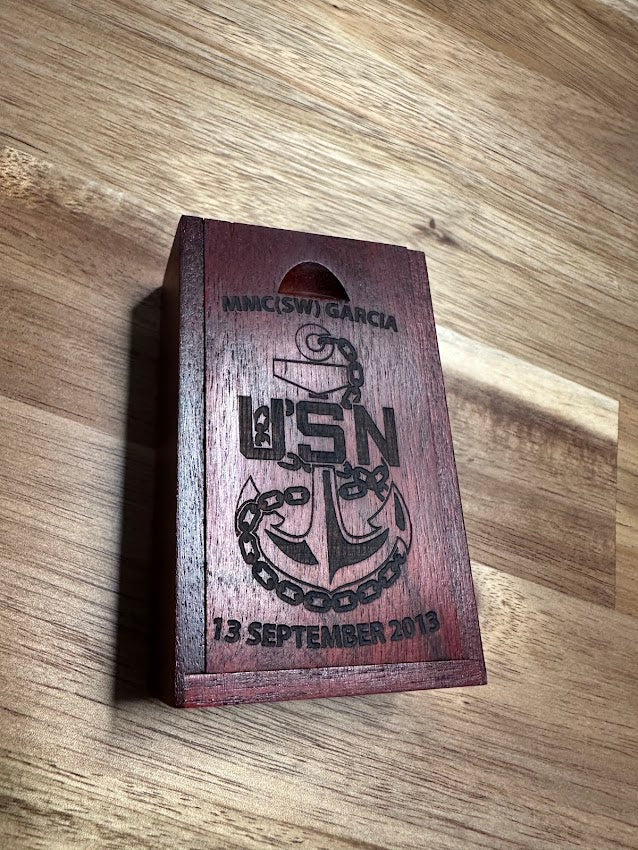 U.S. Navy Chief Petty Officer Anchors Keepsake Box