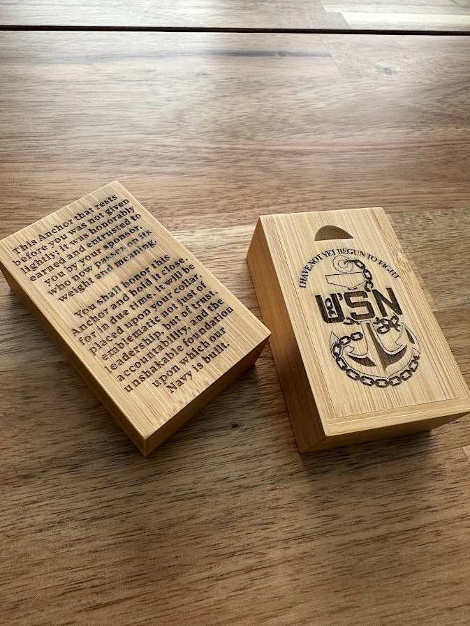 U.S. Navy Chief Petty Officer Anchors Keepsake Box