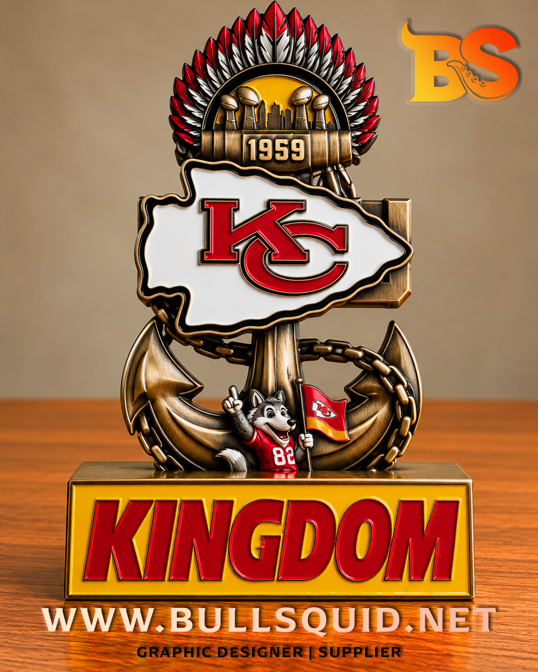 US Navy Chief "KC Chiefs" | Challenge Coin & Display Holder Set | Navy Edition