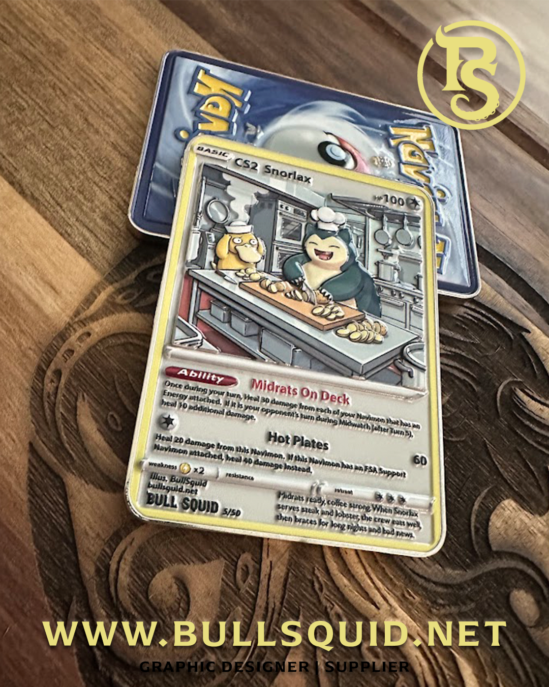 Limited Edition Navimon “CS2 Snorlax” – Card 5 of 50 – Exclusive Navy Series
