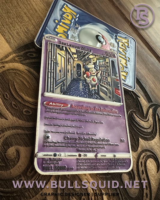 Limited Edition Navimon “Sea Lawyer Mime” – Card 6 of 50 – Exclusive Navy Series