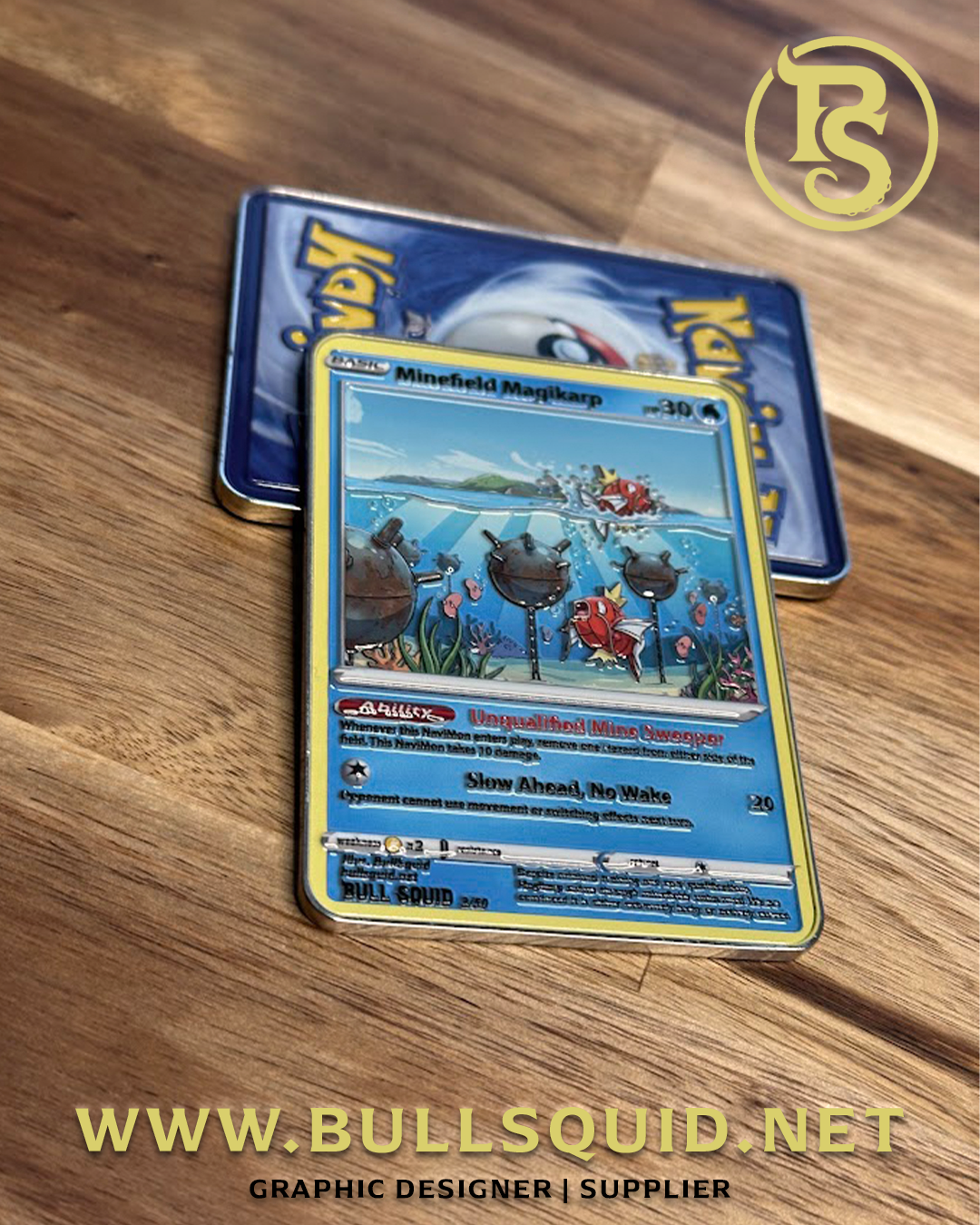 Navimon “MagiKarp” Card – 3 of 50 – Exclusive Navy Series