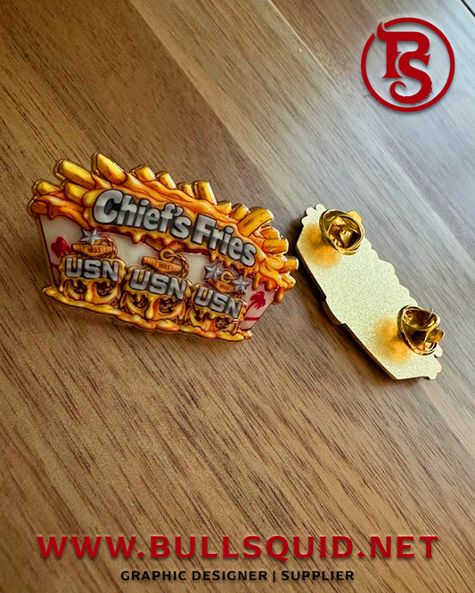 US Navy Chief Cheese Fries | Pin set | Chief Season Edition