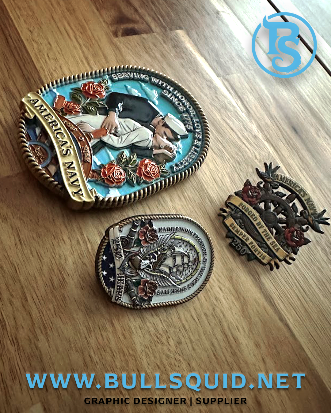 US Navy 250th Anniversary Challenge Coin (Crest)