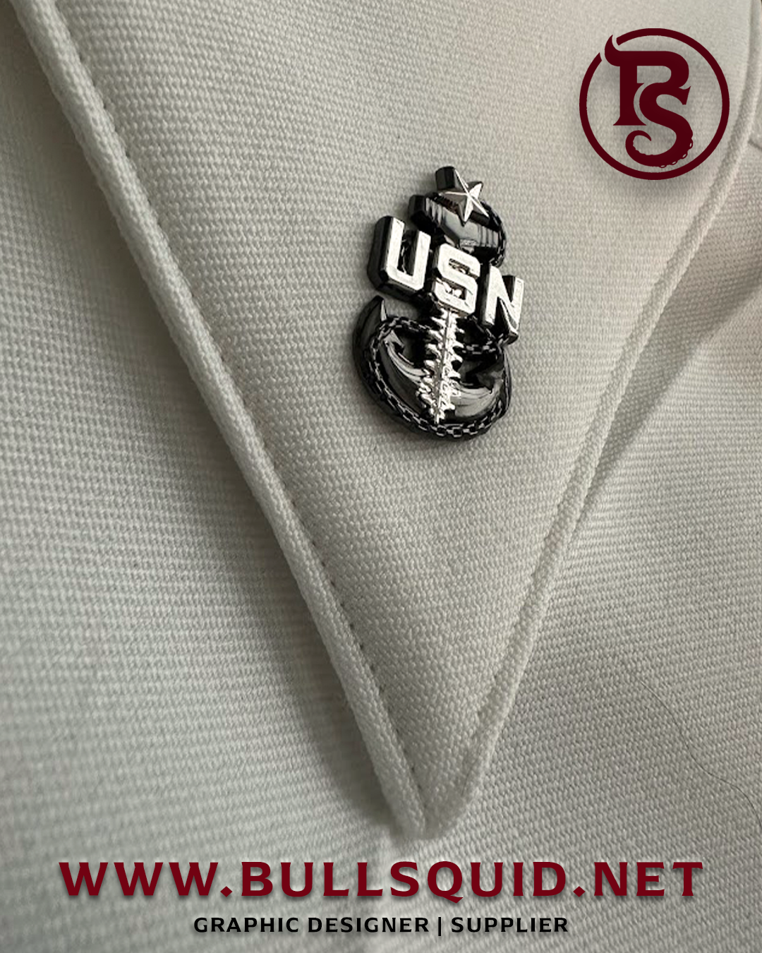 Navy Chief "Backbone" Anchor Collar Devices and Cover Pins Set (CPO/SCPO/MCPO)