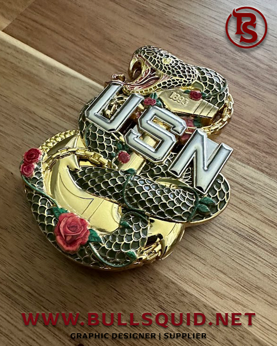 US Navy Chief Anchor "Year of the Snake"