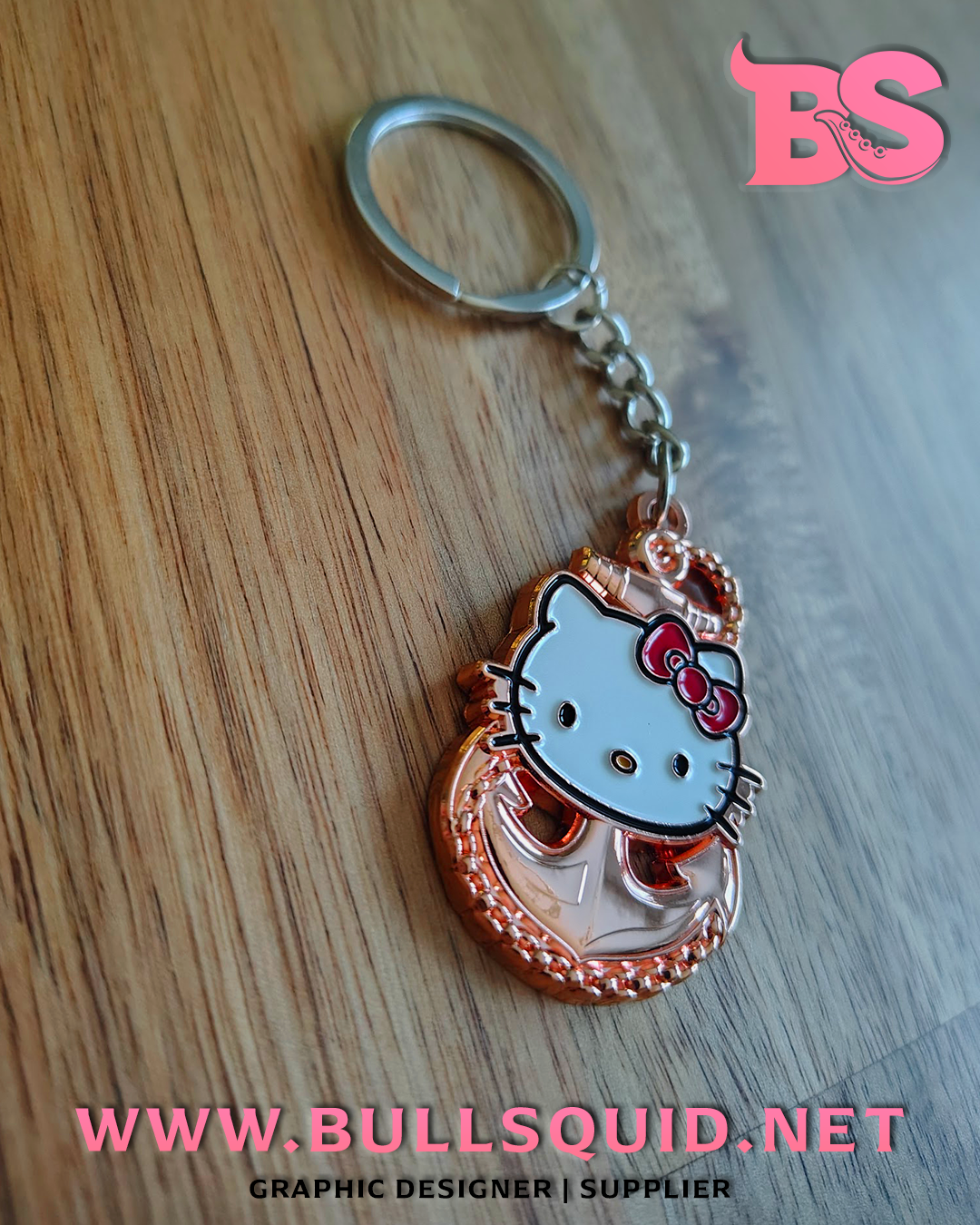 US Navy Keychain | Rose Gold Chief Anchor Key Ring | Navy Collectible