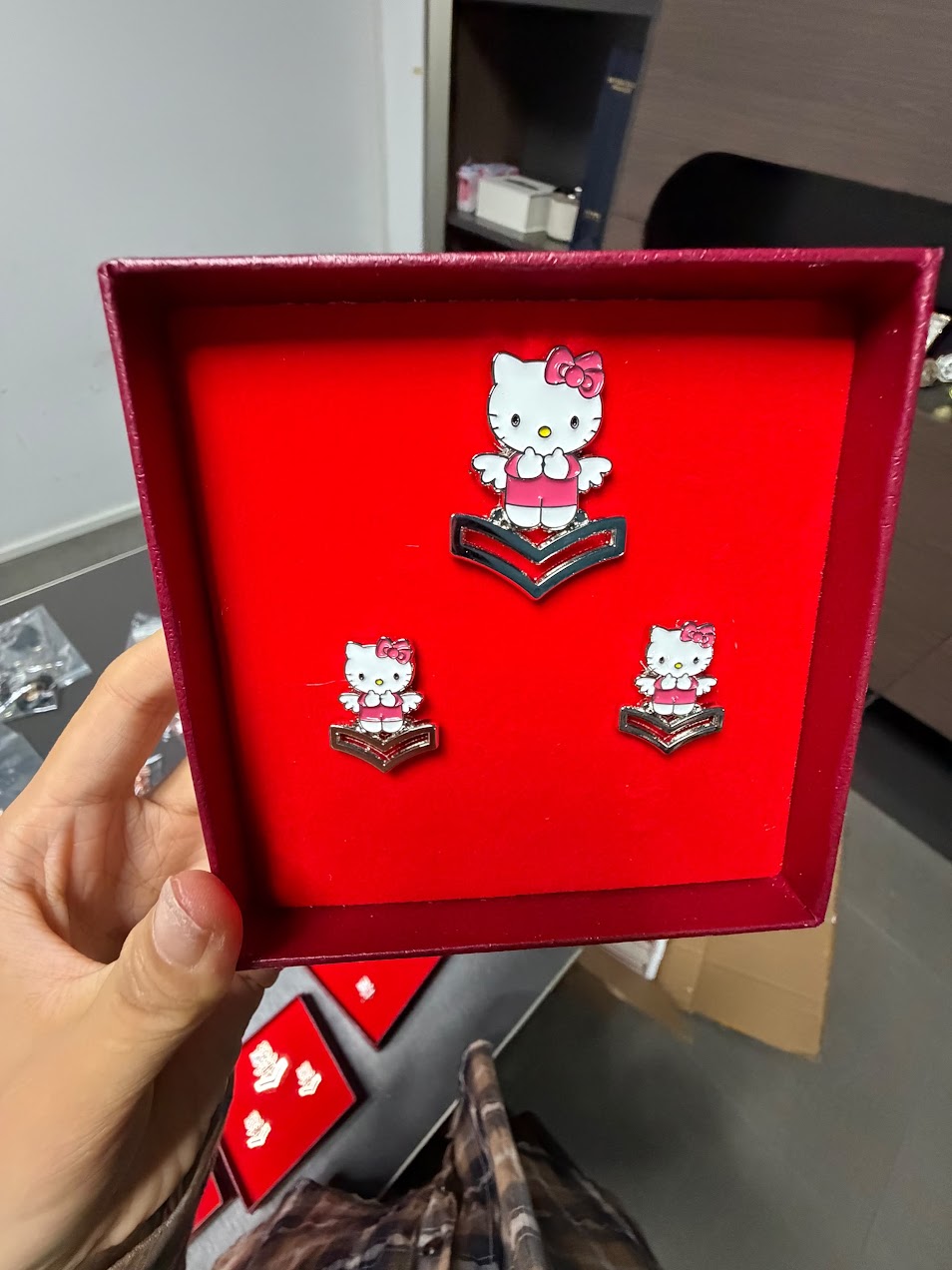 Hello Kitty Crow Set – E-6 & Junior | Crow Pin Set