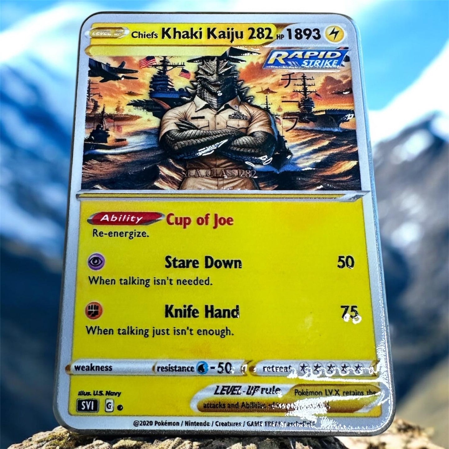 US Navy Chief Pokemon Card