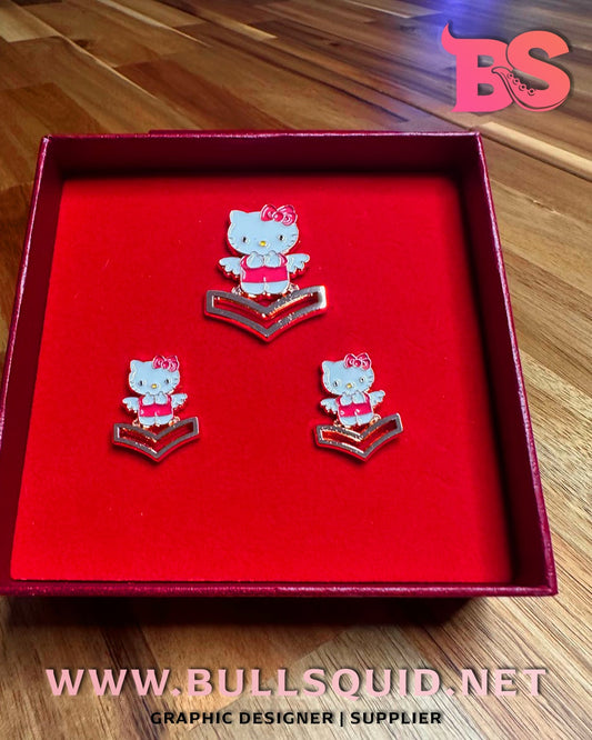 Hello Kitty Themed PO Crow Set | Crow Pin Set | E-6 & Junior